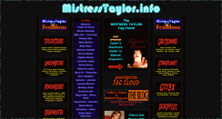 Desktop Screenshot of mistresstaylor.info